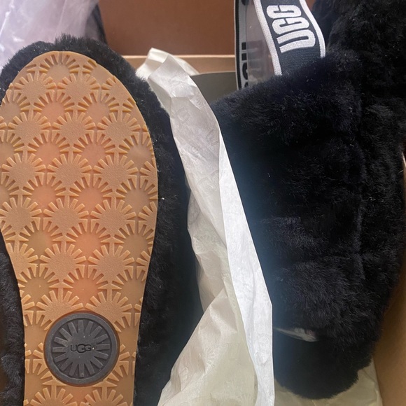 UGG FLUFF YEAH SLIDE - BLACK - Picture 3 of 3